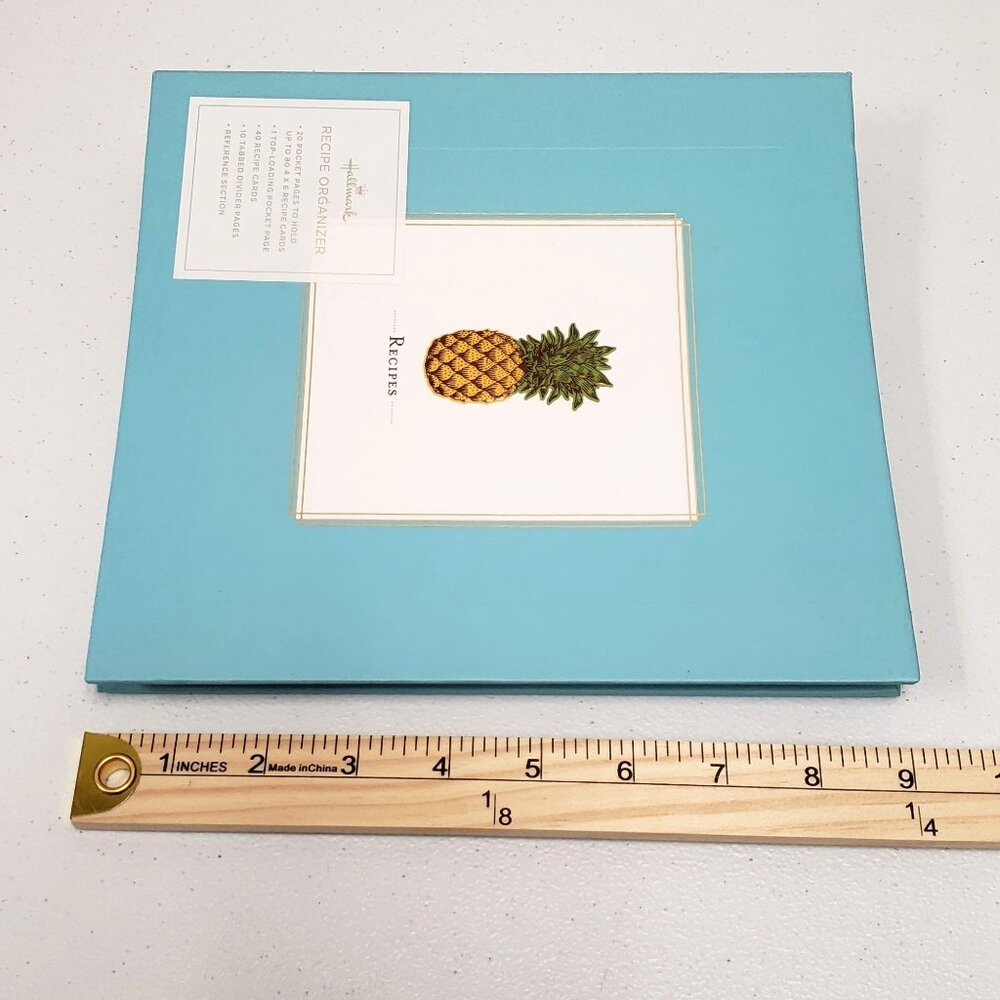 Hallmark Pineapple Recipe Organizer with Extra Recipe Cards - Picture 7 of 8